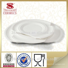 Vajilla de porcelana portuguesa, hueso nuevo personalizado China plato de servir y plato